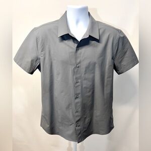 TRUE CRAFT Men’s Gray short sleeve shirt size‎ L.